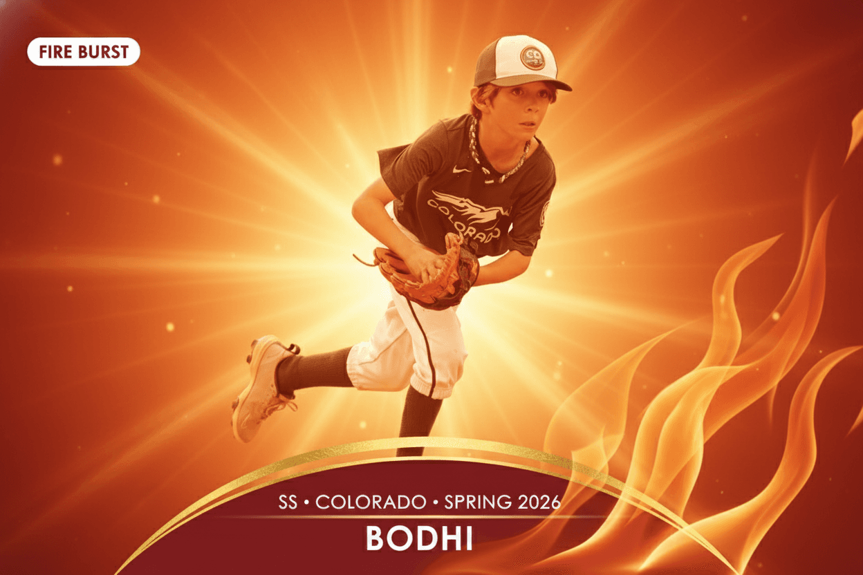 Fire Burst card example