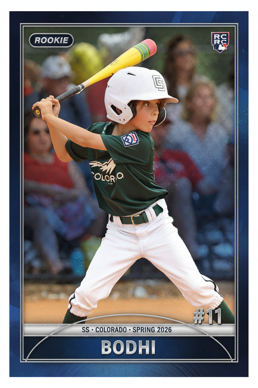 Foil Rookie — example card