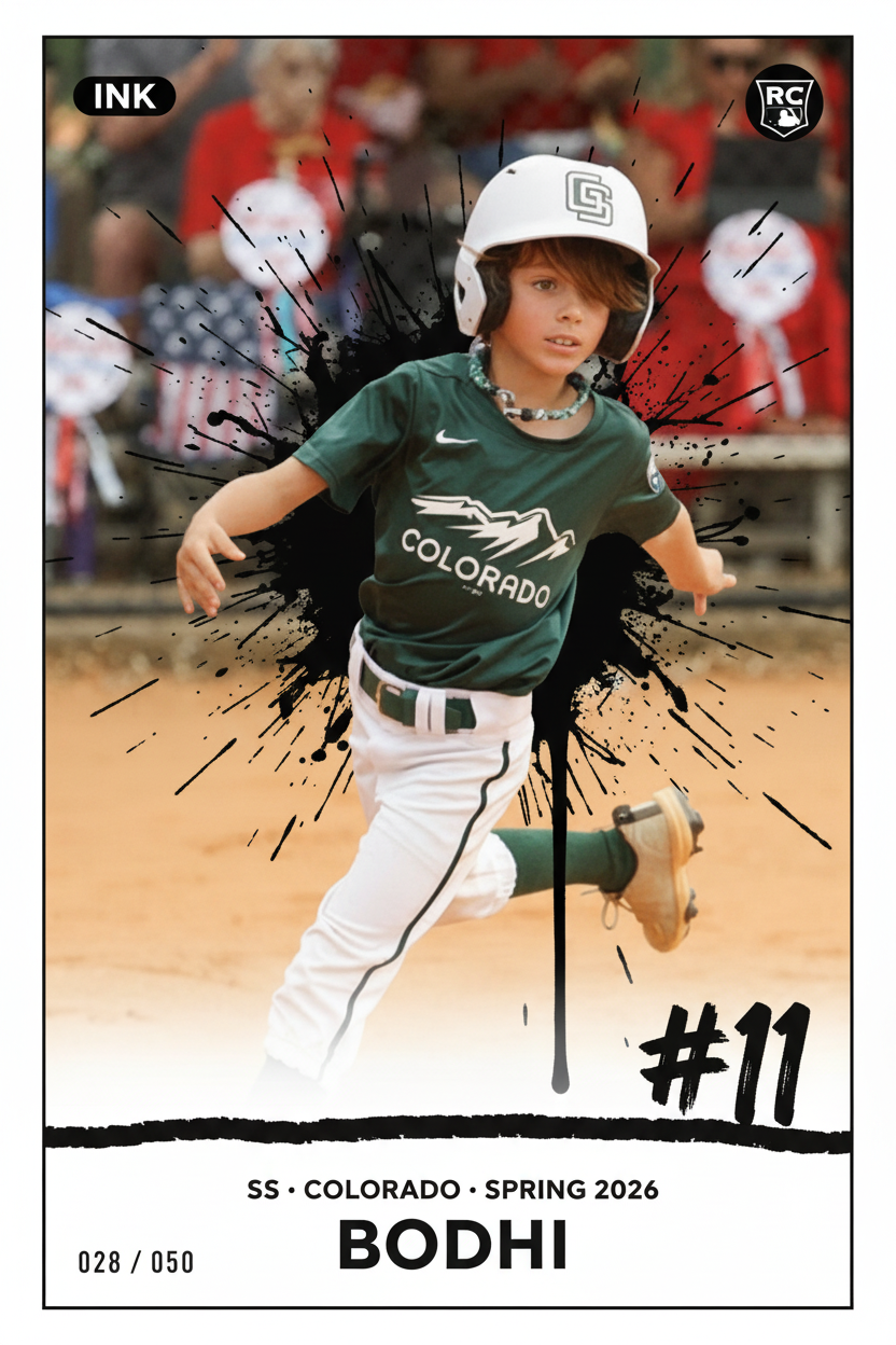 Ink Splash — example card