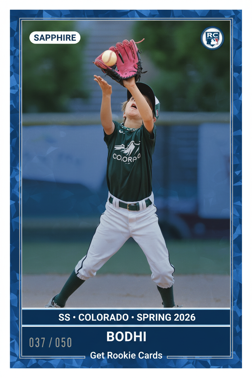 Sapphire Parallel — example card