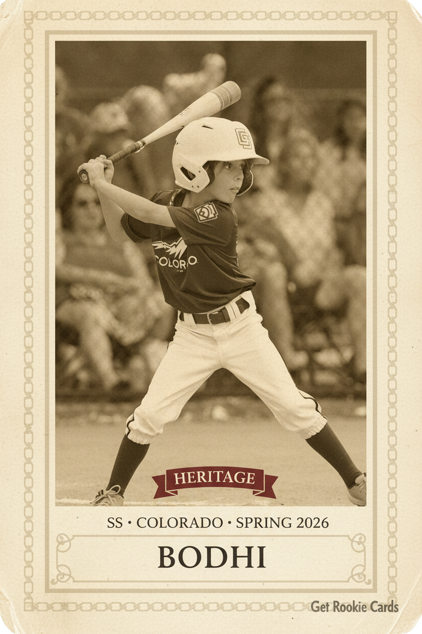 Vintage Heritage — example card